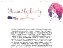 Tablet Screenshot of obsessedbybeauty.com